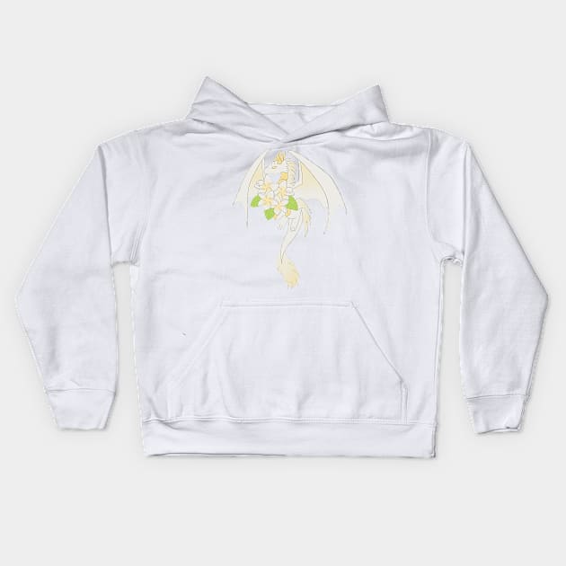 Frangipani Dragon Kids Hoodie by BiscuitSnack